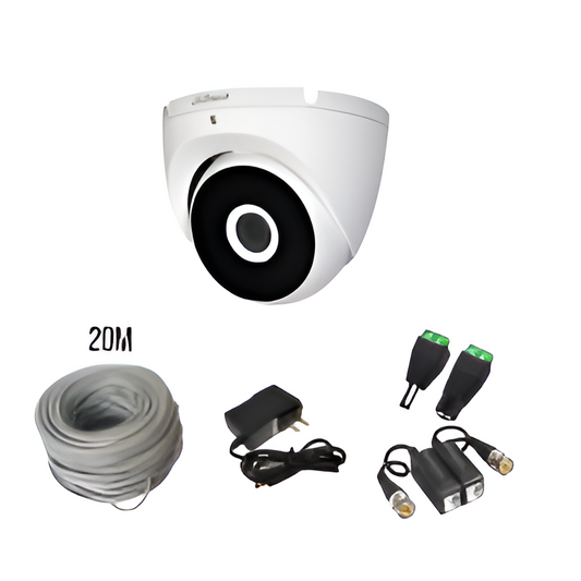 COMBO CON CÁMARA DAHUA TIPO EYEBALL 2MP